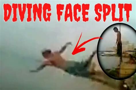 face split accident diving